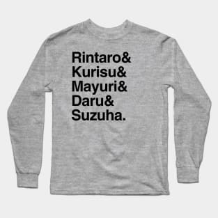 Rintaro & Kurisu & Mayuri & Daru & Suzuha Long Sleeve T-Shirt